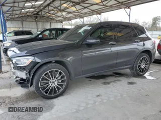 2020 Mercedes-Benz GLC 300 with VIN W1N0G8DB7LF849865, listed as a Copart auction lot 48263305 with 43,359 mi miles and Salvage title. Bid and sale history available at DreamBid. Image 1.