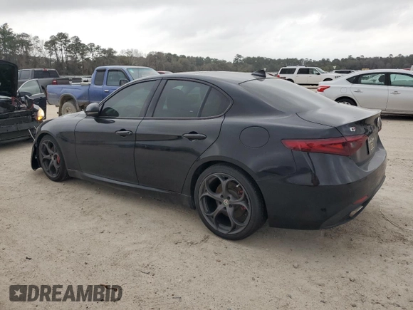 2018 Alfa Romeo Giulia Ti Sport with VIN ZARFAECN3J7593265, listed as a Copart auction lot 41081103 with 37,823 mi miles. Bid and sale history available at carsss.com. Image 2.