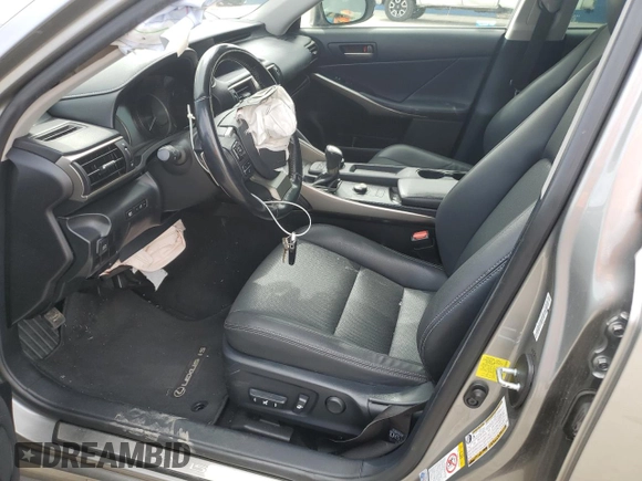 2017 Lexus IS with VIN JTHCM1D24H5022471, listed as a Copart auction lot 52207865 with 76,648 mi miles and Salvage Title. Bid and sale history available at carsss.com. Image 7.