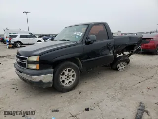 2006 Chevrolet Silverado 1500 Work Truck with VIN 3GCEC14X76G256277, listed as a Copart auction lot 44106765 with 0 mi miles and Salvage Title. Bid and sale history available at carsss.com. Image 1.