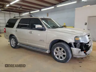 2007 Ford Expedition Limited with VIN 1FMFU20547LA57036, listed as a Copart auction lot 89315465 with 210,329 mi miles and Salvage title. Bid and sale history available at DreamBid. Image 4.