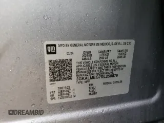2024 GMC Terrain SLE with VIN 3GKALMEG7RL250879, listed as a Copart auction lot 50775945 with 14,503 mi miles and Salvage title. Bid and sale history available at DreamBid. Image 13.