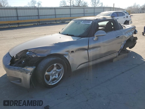 2001 Honda S2000 z VIN JHMAP11441T000038, wystawiony jako Copart lot #88080065 z przebiegiem Nie podano mil oraz Szkoda całkowita • Salvage title. Historia ofert i sprzedaży dostępna na DreamBid. Obrazek 1.