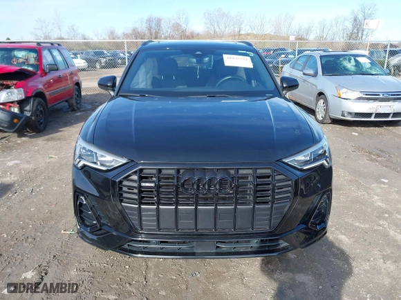 2023 Audi Q3 S line Premium with VIN WA1DECF38P1111626, listed as a IAAI auction lot 41935732 with 38,777 mi miles. Bid and sale history available at carsss.com. Image 12.