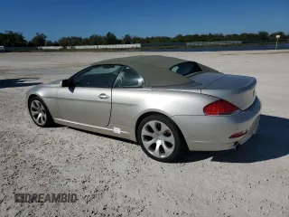 2007 BMW 6 Series 650i with VIN WBAEK13517CN81527, listed as a Copart auction lot 73634074 with 59,235 mi miles and Non Repairable. Bid and sale history available at carsss.com. Image 2.