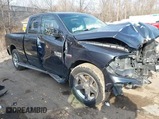 2014 Ram 1500 Express with VIN 1C6RR7FT7ES169183, listed as a IAAI auction lot 41701649 with 142,080 mi miles. Bid and sale history available at carsss.com. Image 1.