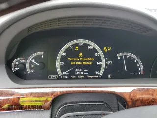2012 Mercedes-Benz S 550 with VIN WDDNG9EB6CA454404, listed as a Copart auction lot 58082345 with 107,699 mi miles and Salvage title. Bid and sale history available at DreamBid. Image 9.