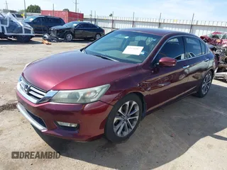 2013 Honda Accord Sport with VIN 1HGCR2F53DA198298, listed as a IAAI auction lot 41956887 with 215,669 mi miles and . Bid and sale history available at DreamBid. Image 2.
