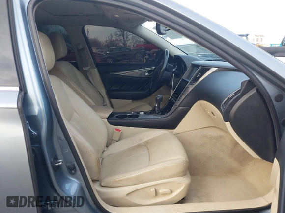 2016 Infiniti Q50 2.0t Premium with VIN JN1CV7AR3GM250973, listed as a IAAI auction lot 41099907 with 115,173 mi miles. Bid and sale history available at carsss.com. Image 5.
