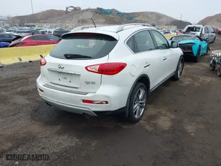 2017 Infiniti QX50 with VIN JN1BJ0RR9HM408706, listed as a IAAI auction lot 41821630 with 69,693 mi miles. Bid and sale history available at carsss.com. Image 4.