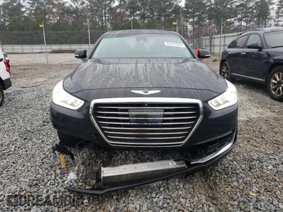 2018 Genesis G90 Premium z VIN KMHG34JA2JU041580, wystawiony jako Copart lot #83837604 z przebiegiem 67 258 mil mil oraz Szkody całkowita. Historia ofert i sprzedaży dostępna na DreamBid. Obrazek 5.