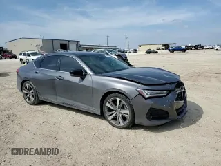 2021 Acura TLX w/Advance Package with VIN 19UUB5F6XMA009617, listed as a Copart auction lot 45727685 with 38,364 mi miles and Salvage Title. Bid and sale history available at carsss.com. Image 10.