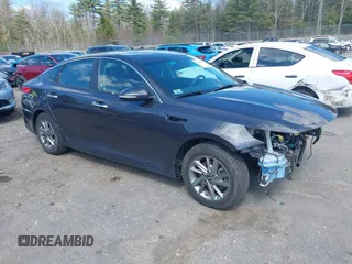 2019 Kia Optima LX with VIN 5XXGT4L31KG289393, listed as a IAAI auction lot 42096539 with 75,246 mi miles and . Bid and sale history available at DreamBid. Image 1.