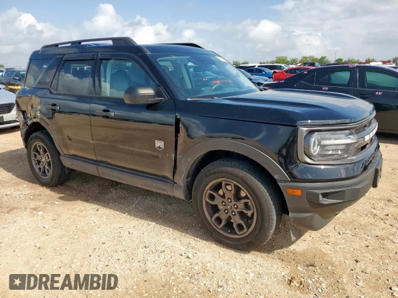 2021 Ford Bronco Sport Big Bend with VIN 3FMCR9B6XMRA88985, listed as a Copart auction lot 61569295 with 50,999 mi miles and Salvage title. Bid and sale history available at DreamBid. Image 4.