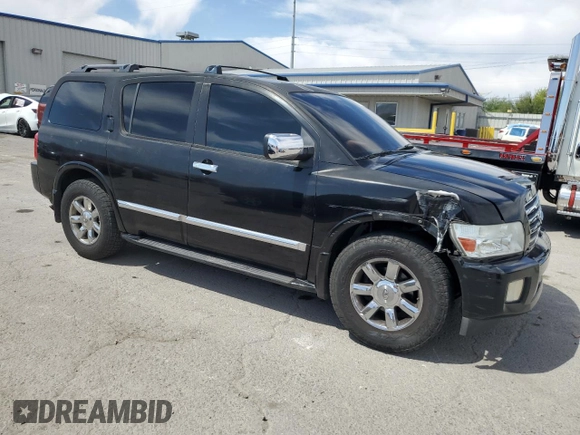 2005 Infiniti QX56 z VIN 5N3AA08C65N800718, wystawiony jako Copart lot #54229265 z przebiegiem 222 803 mil mil oraz Szkoda całkowita • Salvage title. Historia ofert i sprzedaży dostępna na DreamBid. Obrazek 4.