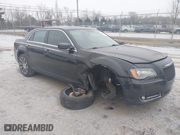 2013 Chrysler 300 with VIN 2C3CCABT7DH652797, listed as a IAAI auction lot 41602405 with 203,920 mi miles. Bid and sale history available at carsss.com. Image 1.