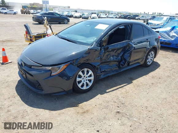 2024 Toyota Corolla LE with VIN JTDB4MEE3R3021431, listed as a IAAI auction lot 42154143 with 16,738 mi miles and . Bid and sale history available at DreamBid. Image 2.
