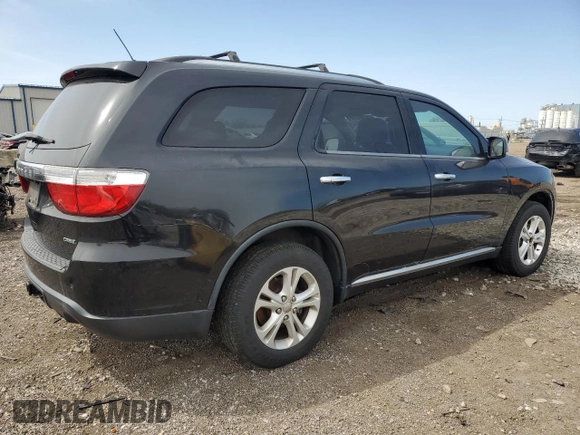 2013 Dodge Durango Crew with VIN 1C4RDJDG8DC661823, listed as a Copart auction lot 53027225 with 215,090 mi miles and Clean Title. Bid and sale history available at carsss.com. Image 3.