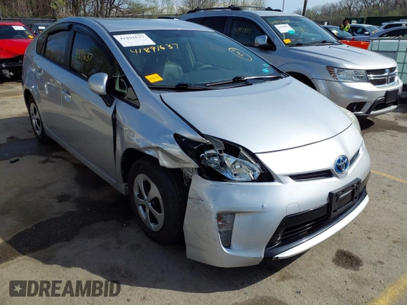 2012 Toyota Prius One with VIN JTDKN3DU2C0334107, listed as a IAAI auction lot 41891637 with 173,469 mi miles. Bid and sale history available at carsss.com. Image 6.