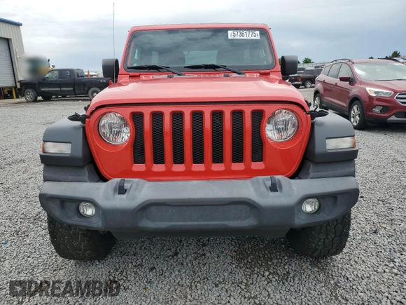 2018 Jeep Wrangler Unlimited Sport с VIN 1C4HJXDG0JW197511, выставлен на аукционе Copart как лот 57361775 с пробегом 95 830 миль миль и Списание • Salvage title. История ставок и продаж доступна на DreamBid. Изображение 5.