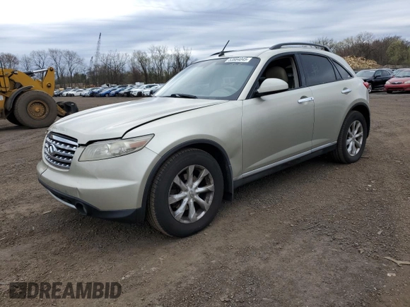 2006 Infiniti FX with VIN JNRAS08W86X201667, listed as a Copart auction lot 53884045 with 169,988 mi miles and Salvage Title. Bid and sale history available at DreamBid. Image 1.
