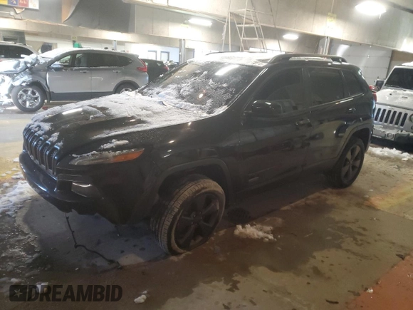 2016 Jeep Cherokee 75th Anniversary with VIN 1C4PJLCB3GW281101, listed as a Copart auction lot 87051674 with Not Provided miles and Salvage Title. Bid and sale history available at carsss.com. Image 1.