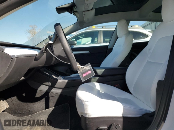 2022 Tesla Model 3 Long Range with VIN 5YJ3E1EB4NF249277, listed as a Copart auction lot 45952725 with Not Provided miles and Salvage Title. Bid and sale history available at DreamBid. Image 7.