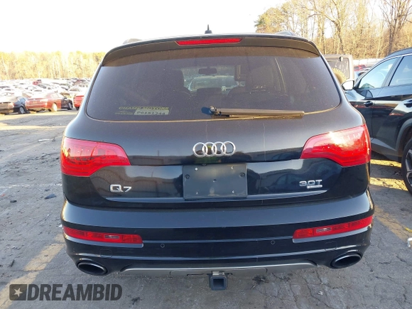 2015 Audi Q7 S line Prestige с VIN WA1DGAFE5FD003977, выставлен на аукционе IAAI как лот 41183945 с пробегом 176 628 миль миль и . История ставок и продаж доступна на DreamBid. Изображение 16.