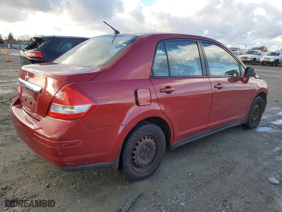 2010 Nissan Versa 1.8 S with VIN 3N1BC1AP7AL422548, listed as a Copart auction lot 86725104 with 165,947 mi miles and Salvage Title. Bid and sale history available at carsss.com. Image 3.