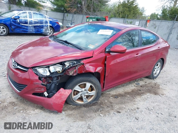 2015 Hyundai Elantra SE with VIN 5NPDH4AE9FH644779, listed as a IAAI auction lot 42048495 with 180,291 mi miles and . Bid and sale history available at DreamBid. Image 2.