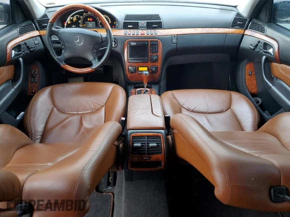 2002 Mercedes-Benz S-Class 5.0L with VIN WDBNG75J32A238335, listed as a Copart auction lot 83335234 with 123,471 mi miles and Clean Title. Bid and sale history available at carsss.com. Image 8.