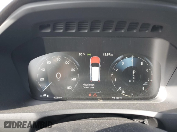 2020 Volvo XC90 Momentum with VIN YV4102PK3L1601292, listed as a Copart auction lot 87315894 with 90,059 mi miles and Salvage Title. Bid and sale history available at carsss.com. Image 9.
