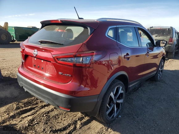 2021 Nissan Rogue Sport SL with VIN JN1BJ1CW8MW422745, listed as a Copart auction lot 86637624 with 22,128 mi miles and Salvage Title. Bid and sale history available at carsss.com. Image 3.