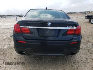 2015 BMW 7 Series 750Li with VIN WBAYE8C50FD782454, listed as a Copart auction lot 85290474 with 0 mi miles and Salvage Title. Bid and sale history available at carsss.com. Image 6.