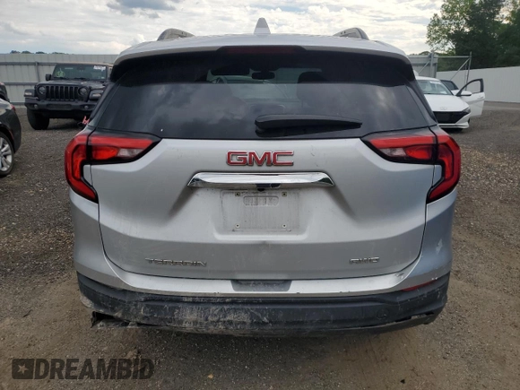 2019 GMC Terrain SLE z VIN 3GKALTEV3KL164404, wystawiony jako Copart lot #56165755 z przebiegiem 81 766 mil mil oraz Szkoda całkowita • Salvage title. Historia ofert i sprzedaży dostępna na DreamBid. Obrazek 6.