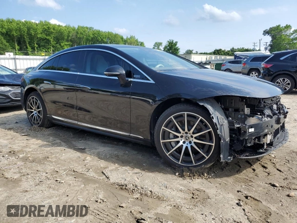 2022 Mercedes-Benz EQS 450+ z VIN W1KCG2DB5NA017920, wystawiony jako Copart lot #56680985 z przebiegiem 28 276 mil mil oraz Szkody całkowita. Historia ofert i sprzedaży dostępna na DreamBid. Obrazek 4.