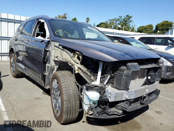 2022 Hyundai Santa Fe Hybrid Limited with VIN KM8S5DA14NU054874, listed as a Copart auction lot 56096084 with 54,844 mi miles and Salvage Title. Bid and sale history available at carsss.com. Image 4.