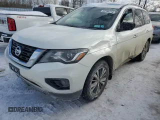 2017 Nissan Pathfinder SV with VIN 5N1DR2MM7HC610550, listed as a Copart auction lot 87195714 with 54,066 mi miles and Salvage Title. Bid and sale history available at carsss.com. Image 1.