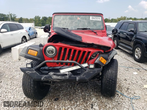 2004 Jeep Wrangler Sport with VIN 1J4FA49S14P747441, listed as a Copart auction lot 69425514 with 137,150 mi miles and Non Repairable. Bid and sale history available at carsss.com. Image 5.