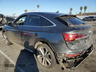 2021 Audi Q5 Sportback Premium Plus with VIN WA15AAFY8M2111910, listed as a Copart auction lot 46950345 with 79,594 mi miles and Salvage title. Bid and sale history available at DreamBid. Image 2.