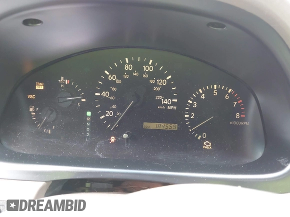 2002 Lexus RX 300 with VIN JTJGF10U220135180, listed as a IAAI auction lot 42646437 with 184,559 mi miles and . Bid and sale history available at DreamBid. Image 7.