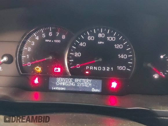 2006 Cadillac DTS w/1SC with VIN 1G6KD57Y46U115629, listed as a IAAI auction lot 41971754 with 149,583 mi miles. Bid and sale history available at carsss.com. Image 7.