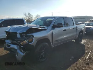 2023 Ram 1500 Big Horn with VIN 1C6RRFFG7PN562809, listed as a Copart auction lot 85517054 with 8,521 mi miles and Salvage title. Bid and sale history available at DreamBid. Image 1.