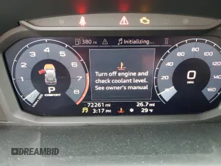 2019 Audi Q3 Premium with VIN WA1AECF38K1075626, listed as a Copart auction lot 38745543 with 72,261 mi miles. Bid and sale history available at carsss.com. Image 9.