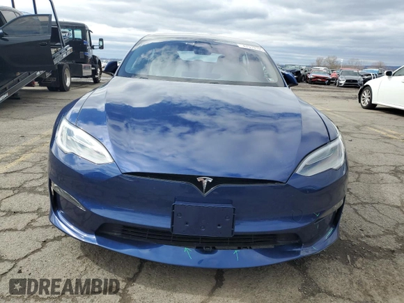 2021 Tesla Model S Plaid with VIN 5YJSA1E6XMF455390, listed as a Copart auction lot 47919105 with 23,522 mi miles and Salvage title. Bid and sale history available at DreamBid. Image 5.