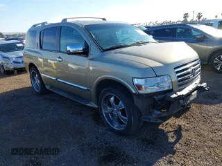 2005 Infiniti QX56 with VIN 5N3AA08C65N805580, listed as a IAAI auction lot 42009147 with 124,937 mi miles and . Bid and sale history available at carsss.com. Image 1.