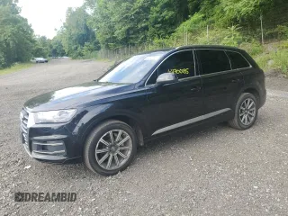 2017 Audi Q7 Premium Plus with VIN WA1LAAF78HD017115, listed as a Copart auction lot 64700185 with 87,056 mi miles and Salvage title. Bid and sale history available at DreamBid. Image 1.