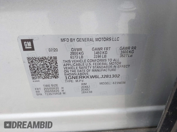 2020 Chevrolet Traverse Premier с VIN 1GNERKKW6LJ281302, выставлен на аукционе IAAI как лот 42354630 с пробегом 110 863 миль миль и . История ставок и продаж доступна на DreamBid. Изображение 9.