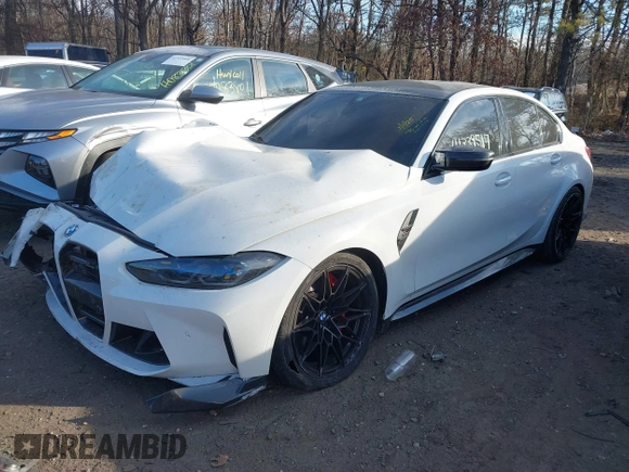 2024 BMW M3 Competition xDrive with VIN WBS43AY01RFS56024, listed as a IAAI auction lot 41339517 with 8,182 mi miles and . Bid and sale history available at DreamBid. Image 17.