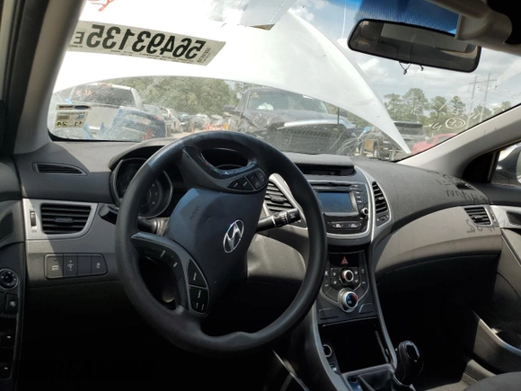 2016 Hyundai Elantra SE with VIN 5NPDH4AE2GH717251, listed as a Copart auction lot 56493135 with 87,975 mi miles and Salvage title. Bid and sale history available at DreamBid. Image 8.